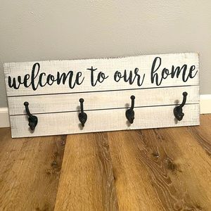 Welcome to our home coat hanger.